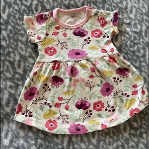 Touched by Nature floral print dress 3-6 months